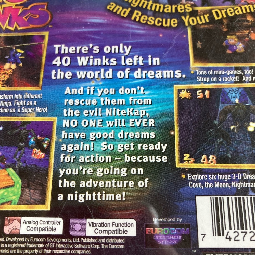 PlayStation one game “40 winks “complete - Picture 8 of 13